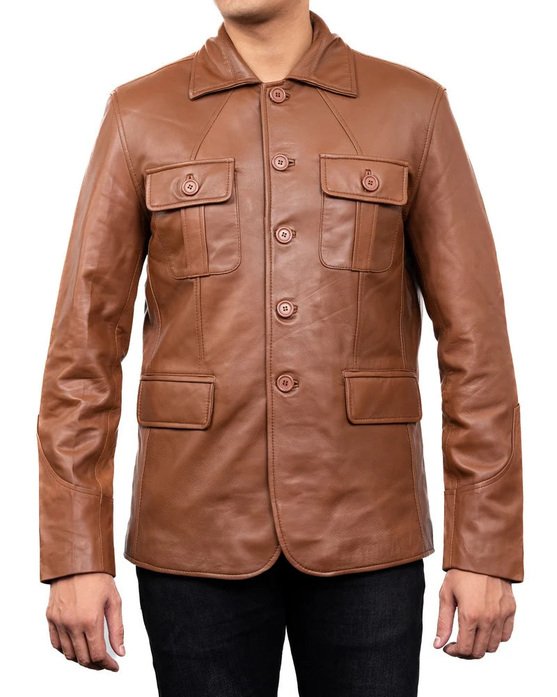 Dylan Leather Blazer